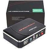 AGPtEK HD Game Capture 1080P HDMI/YPBPR Videorekorder Sprachaufnahme, inkl. Videoschnitt-Software for WiiU/Xbox 360/Xbox One/PS4 - Unterst&uuml;tzt USB2.0 FAT32 Format Bis zu 1080p/30fps
