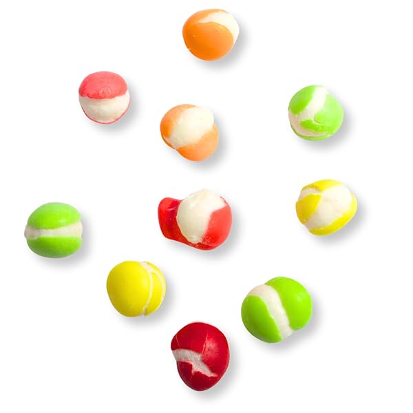 FREEZE DRIED ORIGINAL RAINBOW CRUNCH CANDY, ASSORTED FRUITY FLAVORS, SHARE SIZED, RESEALABLE BAG, 4.23 OUNCES