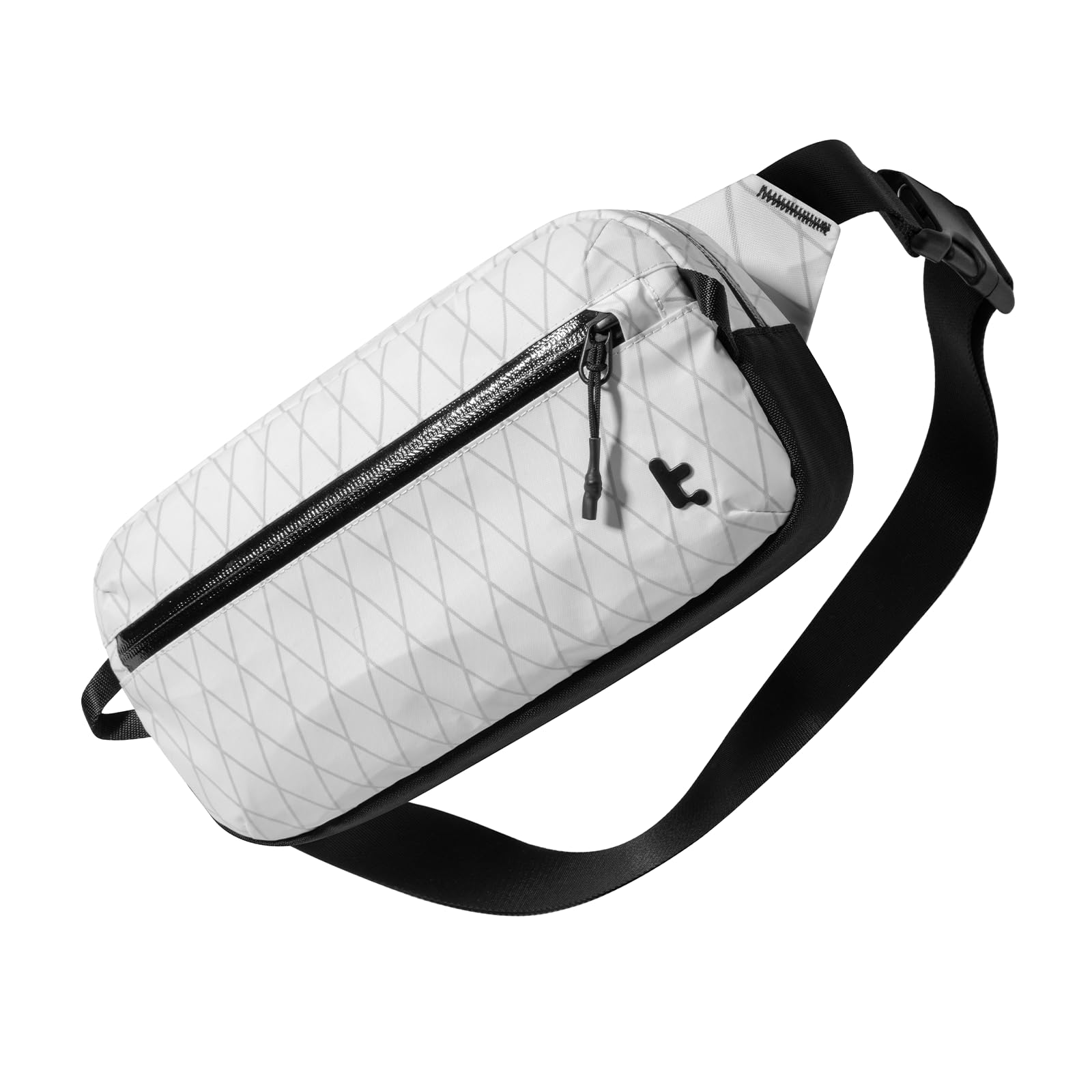 tomtoc 3.5L X-Pac Sling Bag with RFID Blocking, Crossbody Bag Minimalist Chest Shoulder Pack for Men/Women, Water-resistant Lightweight Casual Funny Pack for Travel/Daily Commute Image