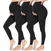 CTHH Women's Maternity Leggings Over The Belly Pregnancy Yoga Pants Activewear Workout Leggings