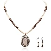 Rustic Couture's Western Necklace for Women Cowgirl Vintage Turquoise Country Jewelry