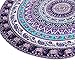 Start Round Purple Bohemian Totem Beach Home Blanket Yoga Mat