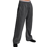 Qlarnaweer Men's Sweatpants Joggers Baggy Wide Leg Lounge Pants with Pockets Casual Athletic Sweats