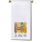 JXGZSO La Bella Vita Kitchen Towel Italy Lover Gift Italian Gift Tea Towel Italian Housewarming Gift (La Towel)