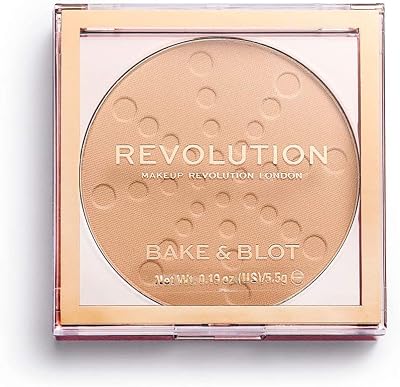 Makeup Revolution Bake & Blot Powder Beige 5.5g Matte Oil Control