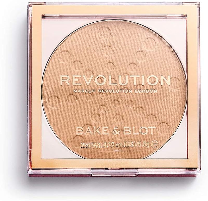 Makeup Revolution Bake & Blot Powder Beige 5.5g Matte Oil Control