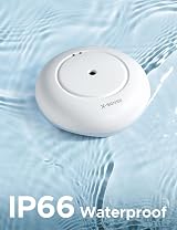 X-Sense SWS54 Wi-Fi Water Leak Detector with Base Station (3 Detectors) 1700 ft view 7