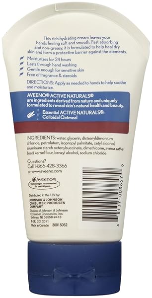 AVEENO ACTIVE NATURALS SKIN RELIEF HAND CREAM – 3.5 OZ, PACK OF 4