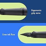 LAMY Safari Umbra Fountain Pen with Ergonomic Grip & Steel Nib B view 3