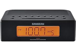 SANGEAN RCR-5 Digital AM/FM Clock Radio (Black)