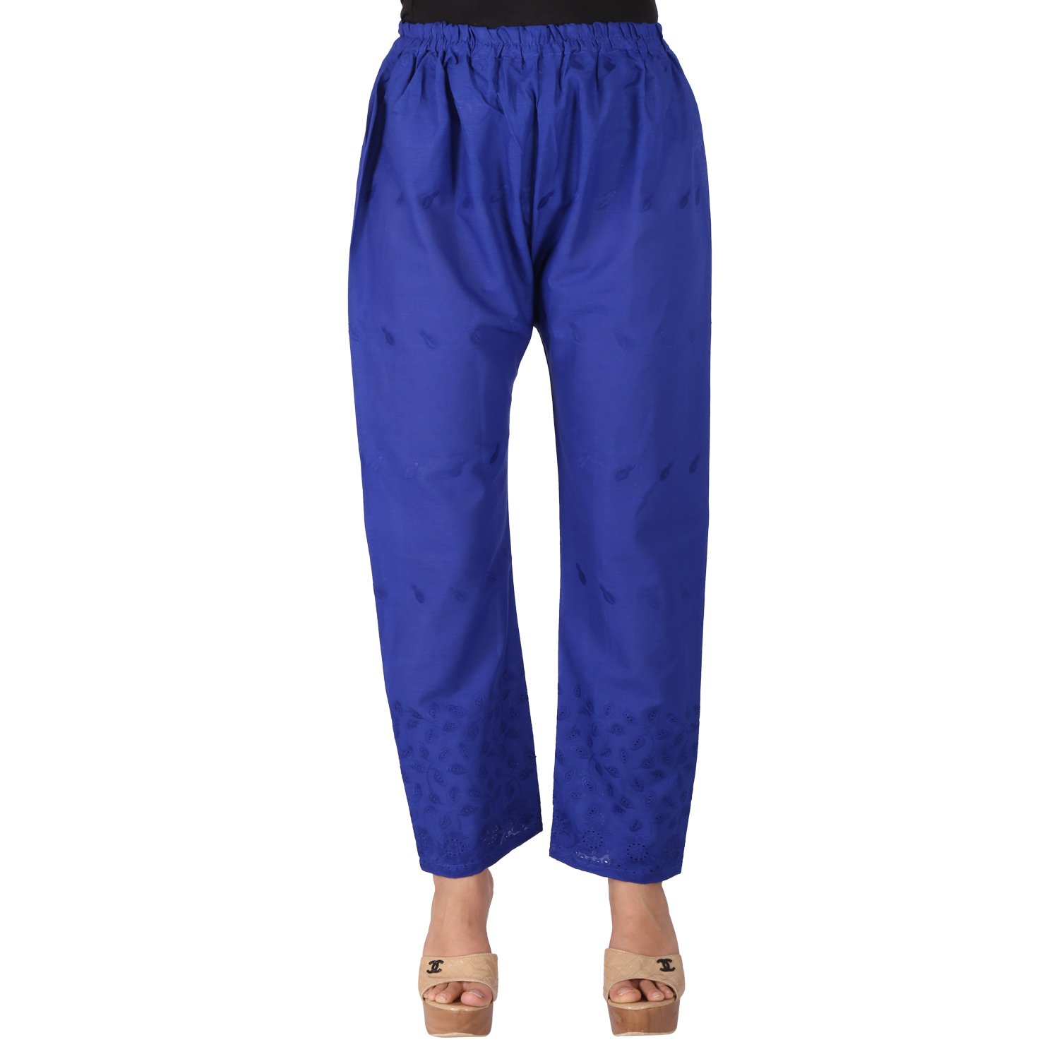 ayesha creations womens cotton chikan hakoba palazzo pants