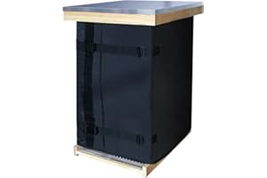 UXILPOW Winter Bee Hive Wrap for 8 and 10 Frame Beehives,Thermal Beekeeping Supplies Accessories,Adjustable Bee Hive Insulation Wrap,Windproof Waterproof Insulated Beehive Cover (76.5" X 24.8")