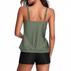 Tankini Swimsuits for Women Tummy Control Blouson