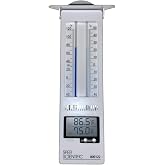 Sper Scientific Analog &amp; Digital Min/Max Thermometer 800122 - Accurate Temperature Tracking, Weather-Resistant Design, Dual Display for Indoor &amp; Outdoor Use, Ideal for Greenhouses, Labs &amp; Food Storage
