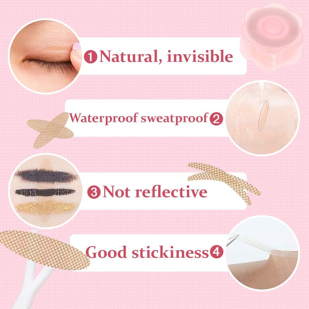 1200 Pcs Eyelid Tape, Invisible Double Eyelid Lift Strips Instant Eyelid Stickers - Image 4