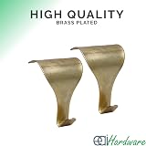 EAI Moulding Hook Dado Picture Rail Brass Plated Pack of 10 view 5