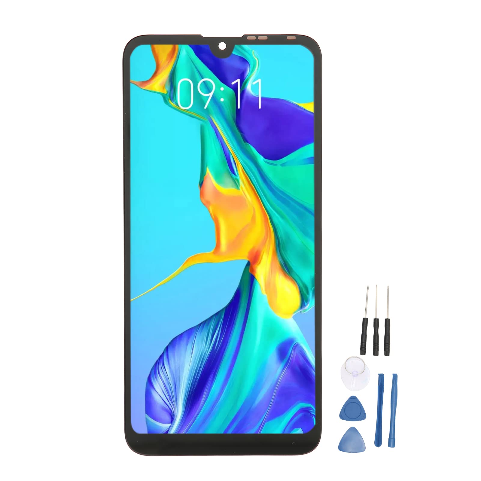 Goshyda LCD Screen Replacement, Phone LCD Display Touch Screen Digitizer Replacement Assembly with Disassembly Repair Tools Kit, for Huawei Y7 2019