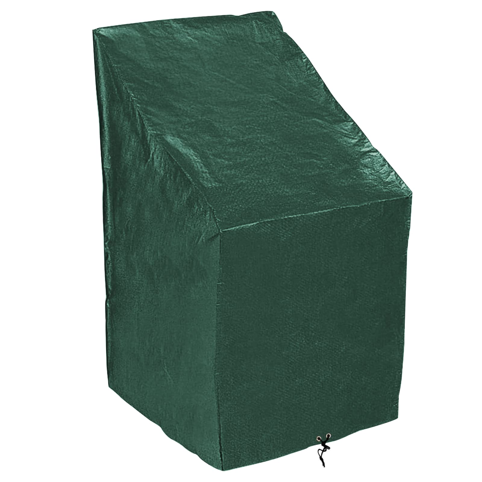 PATIO PLUS Garden Stacking Chair Cover – Waterproof All Weather Green Heavy Duty Polyethylene Material Patio Stacking Chair Cover with UV Protection 65x65x80/120cm Green