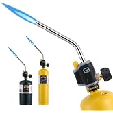 GasBRUH High Intensity Propane Torch Head with Igniter, Soldering Torch, Trigger Start GasTorch, Blow Torch Kit for Propane Mapp Gas（ Tank not included)