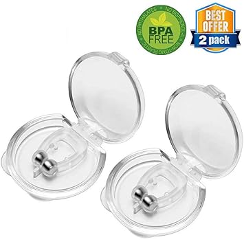 Clip Nasal Magnético Anti Ronquidos, 2 Piezas Roncar Imán Alivia ...