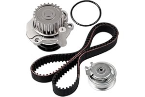 ECCPP Timing Belt Kit with Water Pump Compatible 1998-2005 For Volkswagen Beetle 1999-2006 For Volkswagen For Golf 1999-2005 2011-2012 For Volkswagen For Jetta l4 2.0L 06A121011L 06A109479C 06A109119C