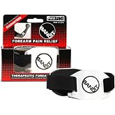 BandIT &reg; Therapeutic Arm Band for Elbow &amp; Forearm Pain Relief, Anatomically Focused Dynamic Compression Band for Carpal Tunnel, Tendonitis, Tennis Elbow, Golfers Elbow, Sprains, &amp; Arthritis, White