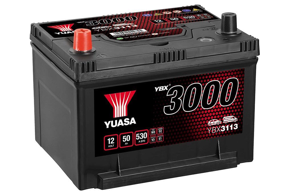 Yuasa YBX3113 12V 50Ah 530CCA Sealed Maintenance Free High Performance Battery