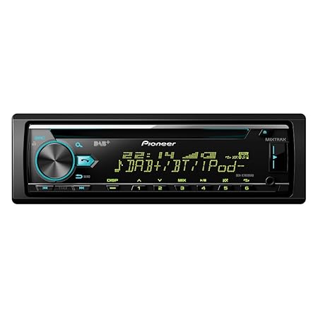 Pioneer DEH-X7800DAB | 1DIN Autoradio | CD-Tuner mit RDS | FM und DAB/DAB+ Tuner | CD | Bluetooth | MP3 | USB | AUX-Eingang |