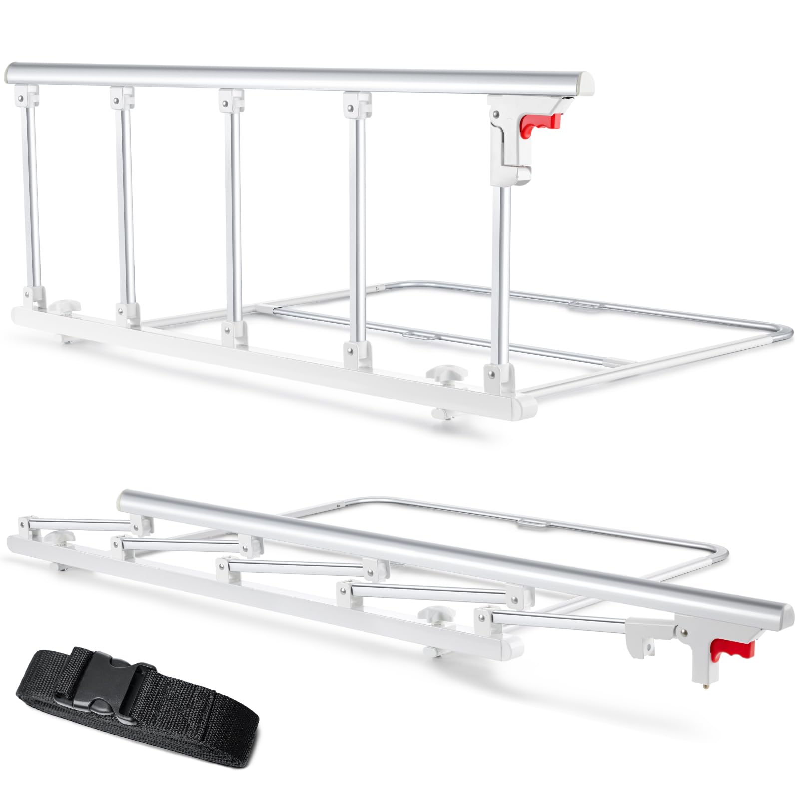 Photo 1 of CanFord Bed Rails for Elderly Adults Safety, Folding Bed Assist Rail Handle for Seniors & Surgery Patients, Fall Prevention Safety Hand Guard Fit King, Queen, Full, Twin(Tool-Free Assembly), 48"x17.2"