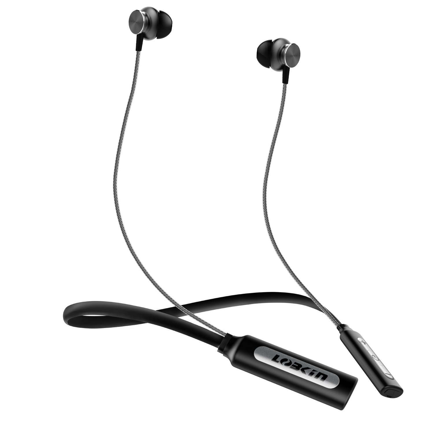 Ecandy Wireless Neckband Bluetooth Headset V4.1 Stereo Earbuds Vibration Sports Handsfree Headphone with Microphone,Magnet Attraction Compatible for Most Bluetooth Devices