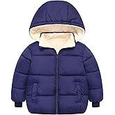 LTKOUGFAM Toddler Winter Coats, 1-7T Baby Girls Boys' Winter Fleece Jackets With Hooded Jacket Outwear