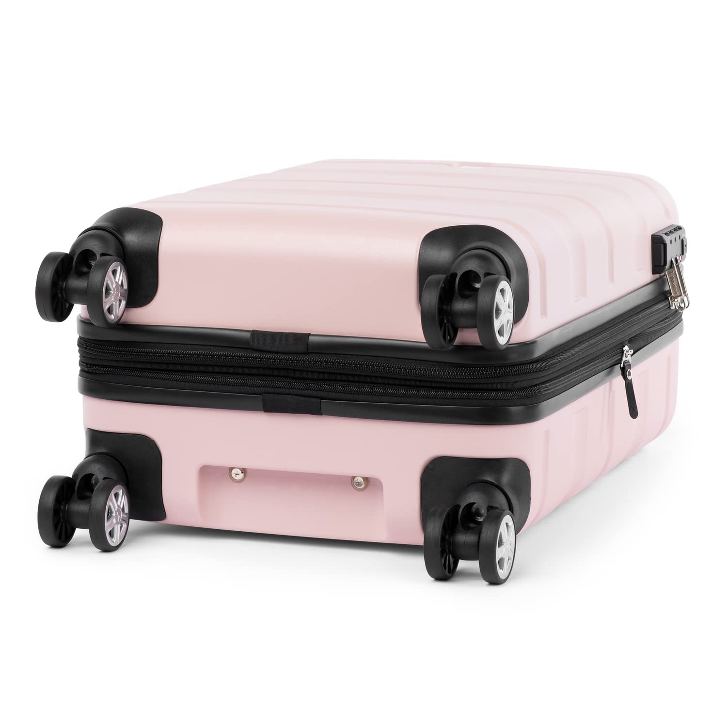 Travelpro Runway 2 Piece Luggage Set, Carry-on & Convertible Medium to Large 28-Inch Check-in Hardside Expandable Luggage, 8 Spinner Wheels, TSA Lock, Hardshell Suitcase, Powder Pink