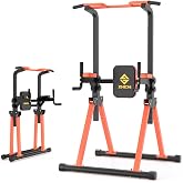 Z ZHICHI Foldable Pull Up/Dip Stand,Upper Body Workout,For Home Family Use | 10S Fast Fold/Store,Fold/Unfold-1.2/16.2sqft,Triangular Frame holds 450LBS rock solid,Adjustable size 45.2"Wx65-85"H Fits All