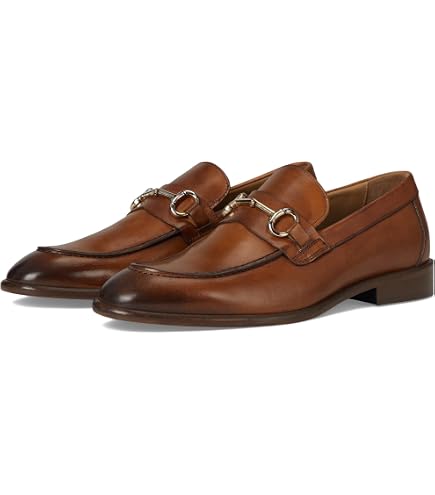 Bruno Magli Brown Leather Slip-On Loafers with Gold Bit Tazio Slip-On Loafer – Bruno Magli main image 2