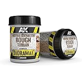 AK Interactive - Neutral Texture for Rought Terrain - 250 ml - Acrylic Diorama/Miniature Base Pasta - AK8025
