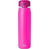 Simple Modern Mesa Loop Water Bottle with Covered Straw and Handle | 30oz Cup Holder Friendly Insulated Stainless Steel Bottles for Travel, Sports and School | Raspberry Vibes