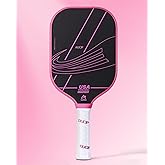 AUCIP Pro Pickleball Paddle Pink - T700 Carbon Fiber Pickleball Paddle with 16mm Polymer Honeycomb Core, USAPA Certified, Cushion Grip, Perfect for Advanced Control