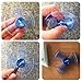 EZOON Tri Fidget Spinner Metal Finger Toys, Aluminum Hand Spinner Replaceable Bearing Max 4 Mins Spinning Time EDC ADHD Focus Toy for Kids Adults (BLUE-1)