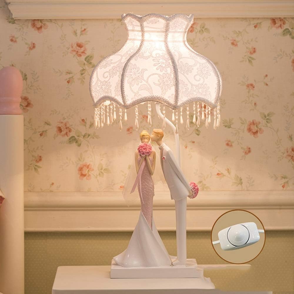 Dkee Lámpara de escritorio LED creativa, de moda, romántica, for novios