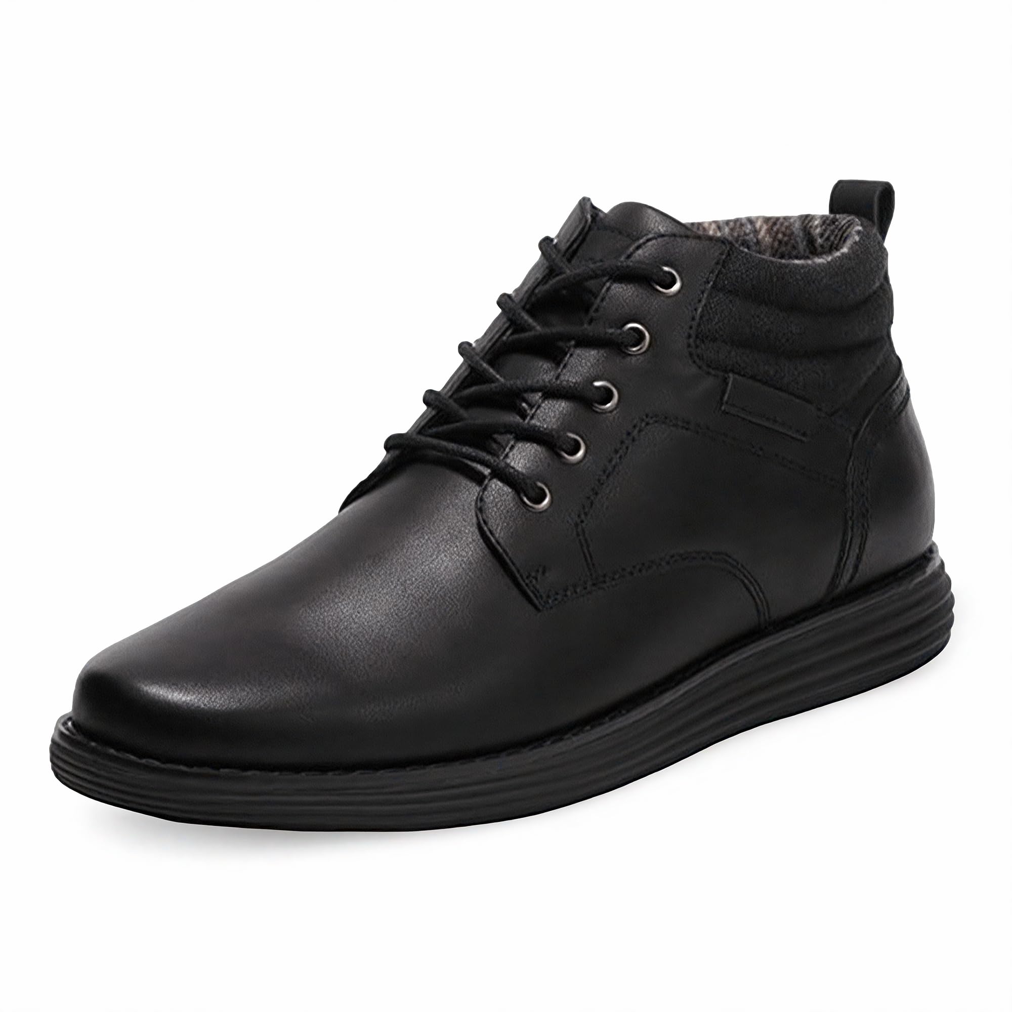 Photo 1 of Bruno Marc Men's Mid Top Chukka Sneaker Lace Up Dress Boot,Size 13,All/Black,GRAND-HIGH