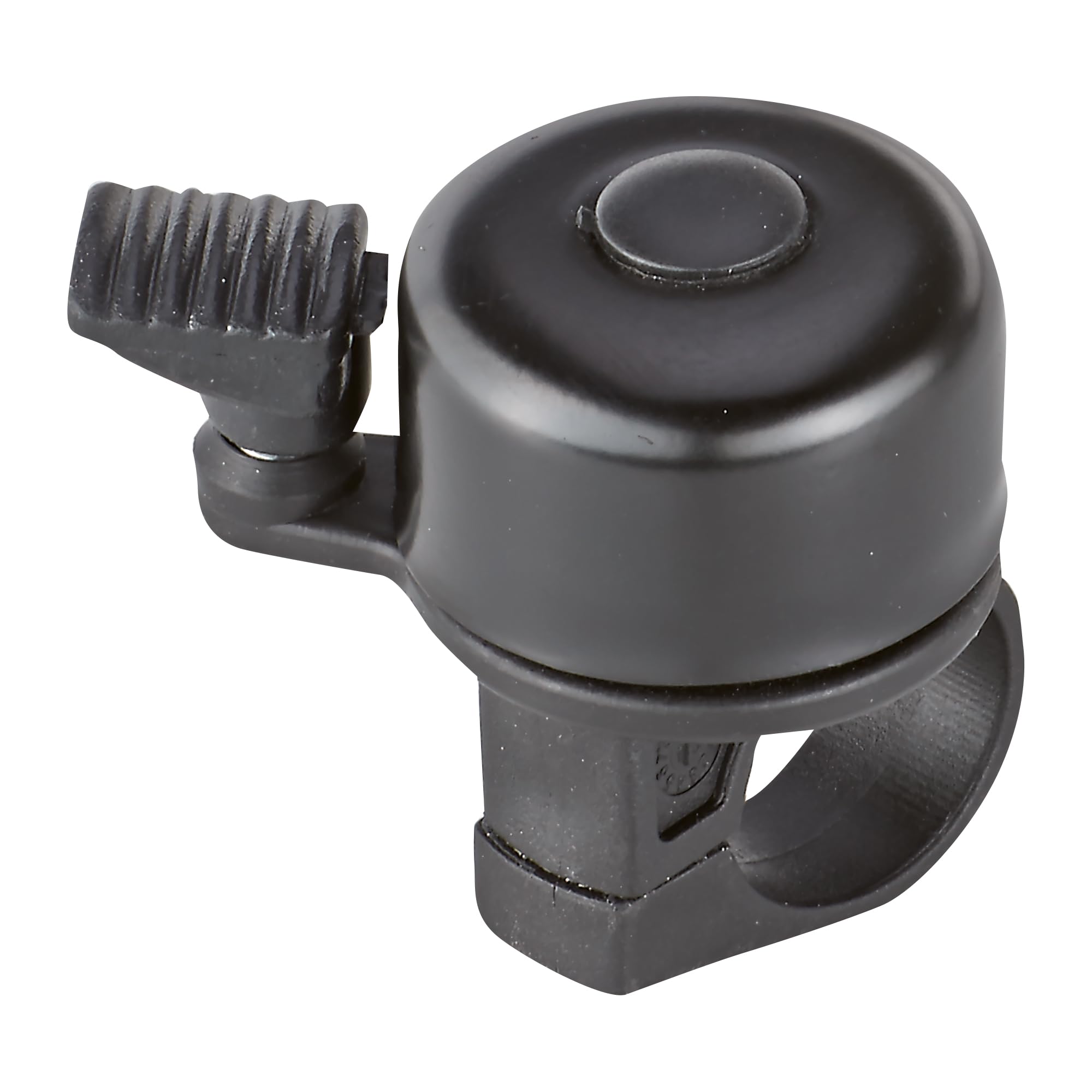 Prophete Mini Bicycle Bell Black with Aluminium Lid Compact Design Easy Mounting on Handlebar Diameter 30 mm Height 22 mm