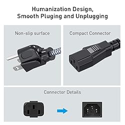 Power Cord, Goalfish 3 Prong AC Power Cable