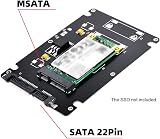 Cablecc mSATA SSD to 2.5" SATA Adapter Converter Case Enclosure for 50x30mm SSD view 3