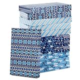 Hallmark Holiday Designed Shirt Boxes, Snowy Blues