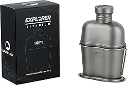 Explorer Bear Titanium Canteen Set, 1100ml + 700ml