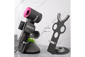 YCHF Supersonic Hair Dryer Holder for Dyson,blow dryer holder,Hair Dryer Holder for Dyson SupersonicAluminum Alloy Bracket, Bathroom Organizer,Size: 27.5cm x14cm x 16.4cm (gray)