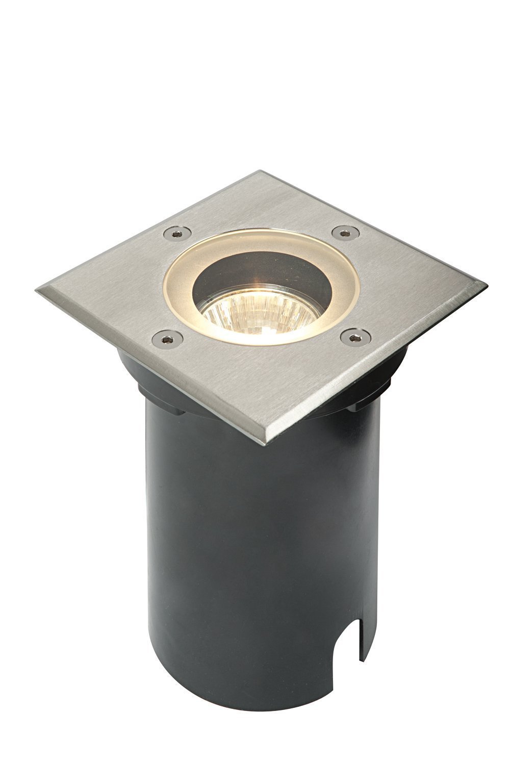 National Lighting IP65 Stainless Steel GU10 Square Outdoor Decking Walk Over Ground Buried Uplighter