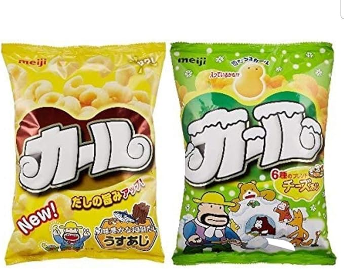 Amazon エリア限定品 明治カールうすあじ68g 2袋 チーズあじ64g 2袋 合計4袋 ノーブランド品 食品 飲料 お酒 通販