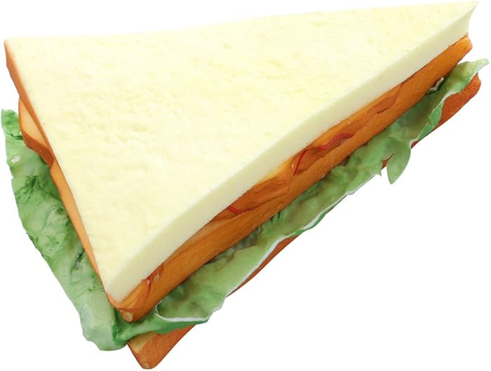 WINOMO Artificial Bread Fake Bread Simulation Food Model Kitchen Prop (Sandwich)