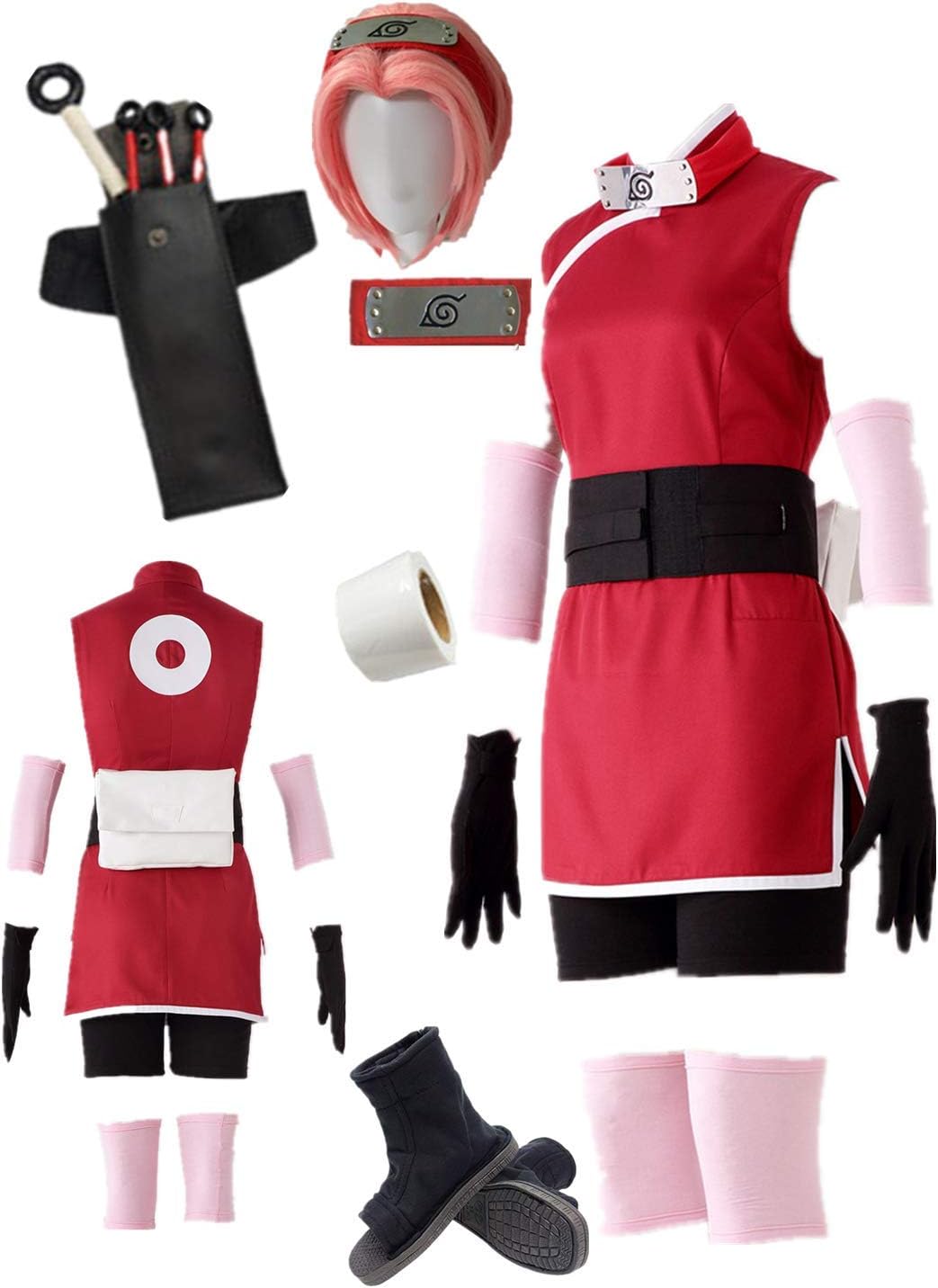 The Last - The Movie- Haruno Sakura Anime Cosplay Costume Halloween Full Suit